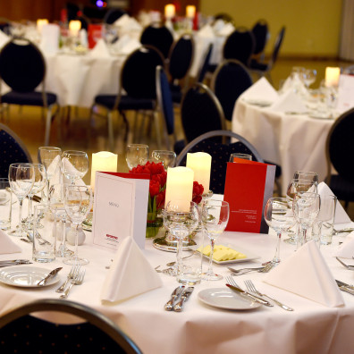  catering partner is Aramark